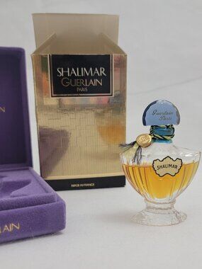 SHALIMAR Guerlain Parfum 1/4 fl oz 75ml With Box and Case
